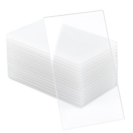 24 pcs Clear Acrylic Place Cards for Weddings, 3.5" x 2" Rectangle Acrylic Blanks for Acrylic Signs and Table Place Cards, Escort Name Plate for Table Setting, Wedding, Dinner Party (transparent)