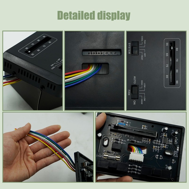7330F3852 Upgraded Thermostat Single Stage Heating/Cooling Control Thermostat Replacement unit