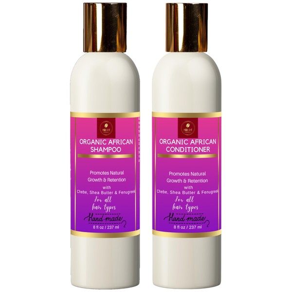 Fenugreek- Shea Butter Shampoo and Conditioner Hair Growth, moisturizing, length