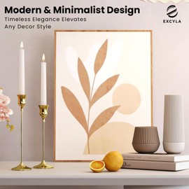 EXCYLA - Elegant Candle Stick Holder | Stylish Candlestick Holder for Home & Events | Sleek and Durable | Exquisite Design | Non Slip Pad | Easy to Assemble | Perfect Home Ambiance
