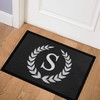 SpecialMe® Doormat Letters Initals Monogram Family Non-Slip & Washable White