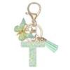 PATIKIL Alphabet Initial Letter Keychain, Resin Cute Keychains with Tassel