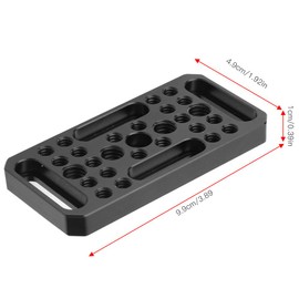 Smallrig Cheese Plate Cheese Plate Camera Black Aluminium Alloy Aluminium Alloy Video Switching Cheese Expansion Plate Camera Easy Plate for Camera