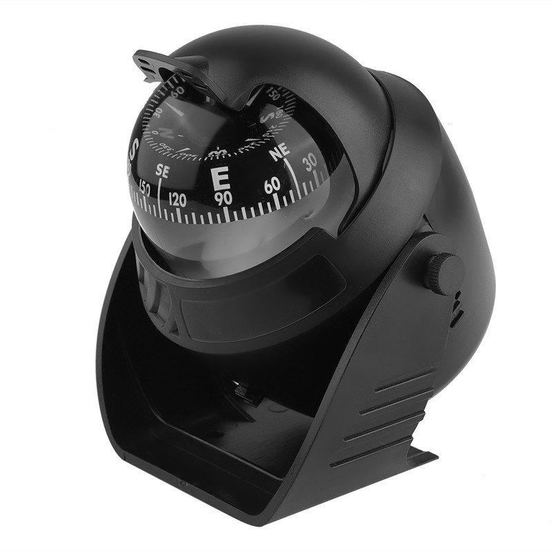 Portable Dash Mount Self adhesive Compass Ball for Marine Boat