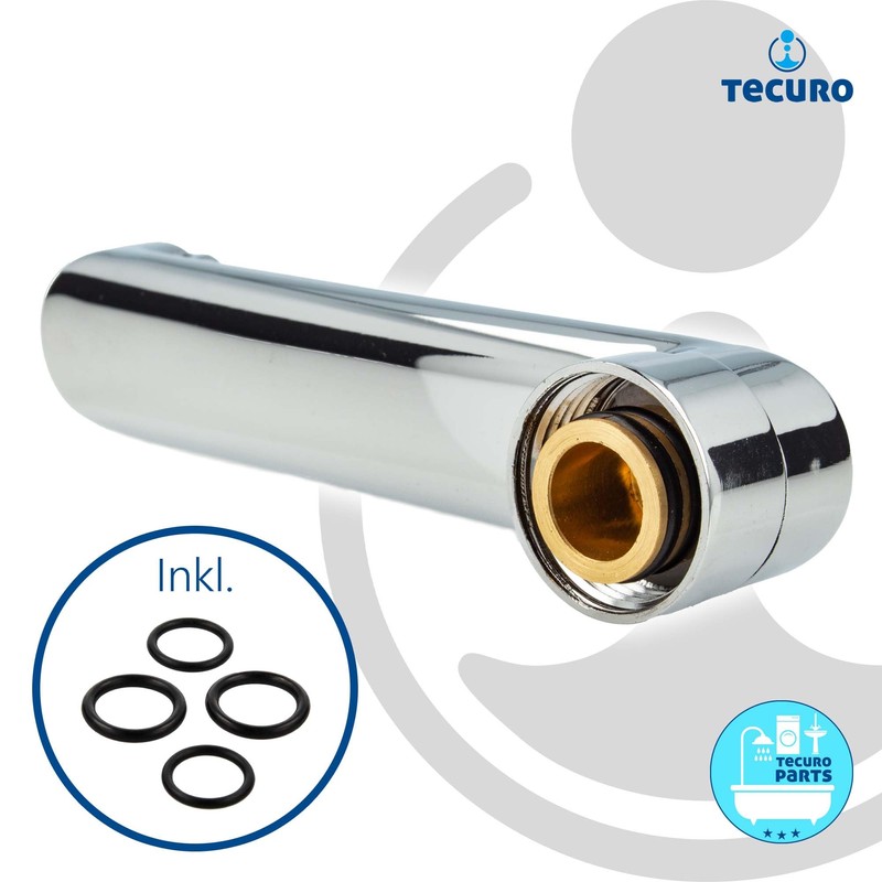 tecuro S-Spout for Wall Fittings 3/4 Inch Tapered Sealing Length