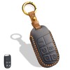 Aoocar Leather Key Fob Cover, Compatible with Jeep Grand Cherokee