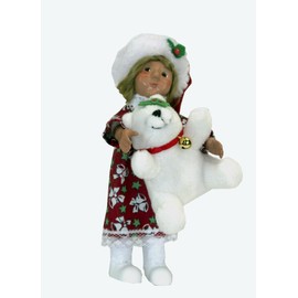 Byers' Choice Toddler w/Teddy Bear Caroler 1834 from The Toddlers Collection (New 2024)