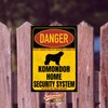 Komondor Danger Security System Door Sign Dog Sign Warning Sign