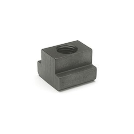Ganter Normelemente Nuts for T-Grooves DIN 508-12-M10-10, Strength Class 10, Burnished, Pack of 5