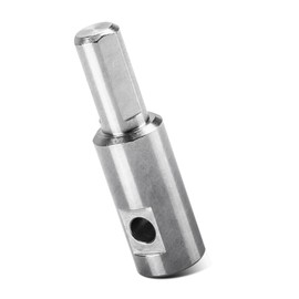 Ice Auger Drill Bit Adapter Fits 1/2" Plus Drill Chucks with 1/4" Hole Compatible with Strikemaster, Eskimo, Mora for 1/4"-20 Wing Bolts & Locking Screws