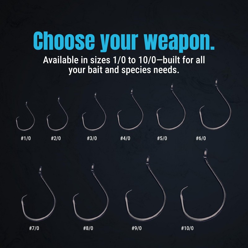 Reaction Tackle Heavyweight Catfish Circle Hooks - #4/0