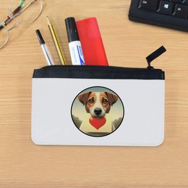 Azeeda 'Jack Russell Love Note' Pencil Case (PC00056628)