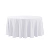 108 inch Round Tablecloth Washable Polyester Table Cloth Decorative Table