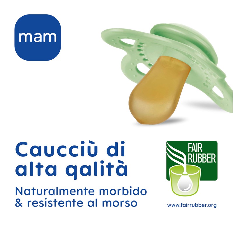 MAM Original Start Dummy for Newborns, Set of 2, Rubber