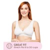 Carole Martin Crossover Slip-On Comfort Bra White 44