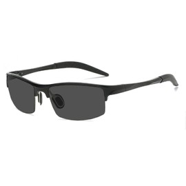 willochra Full lens Polarized Reader Sunglasses for Men Women Wrap Around Sports Sun Reading Glasses (black, 1.75, x)