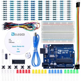 ELEGOO UNO Project Basic Starter Kit with Tutorial and UNO R3 Board Compatible with Arduino IDE for Beginner