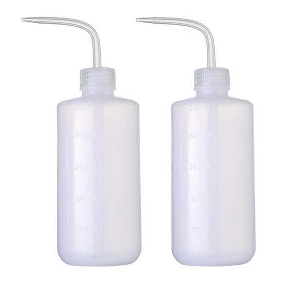 2Pack Squeeze Bottle Wash Bottle Tattoo Cleaning Bottle Liquid Soap and Water holder, 500 ml, OTW-XP-4
