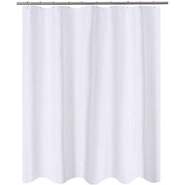 RV Shower Curtain or Liner Fabric, 60 x 64 inches for Camper Size, Hotel Quality, Washable, White Bathroom Curtains with Grommets, 60x64Take a Bath