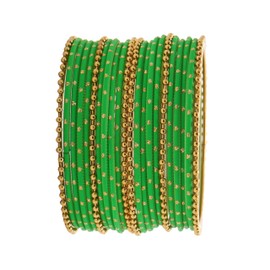 RIANGI Desi Designer Indian Bangles For Women, Set Of 22 Ethnic Alloy Metal Bangles Indian, Womens Bangles Bracelets, Bollywood Jewelry, Wedding Jewelry, Party Favors -9