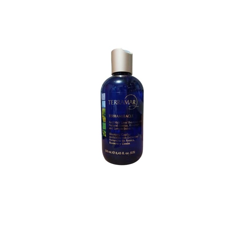TERRAMAR Terramiracle Shampoo Anticaída Natural, Extractos de Árnica, Romero y