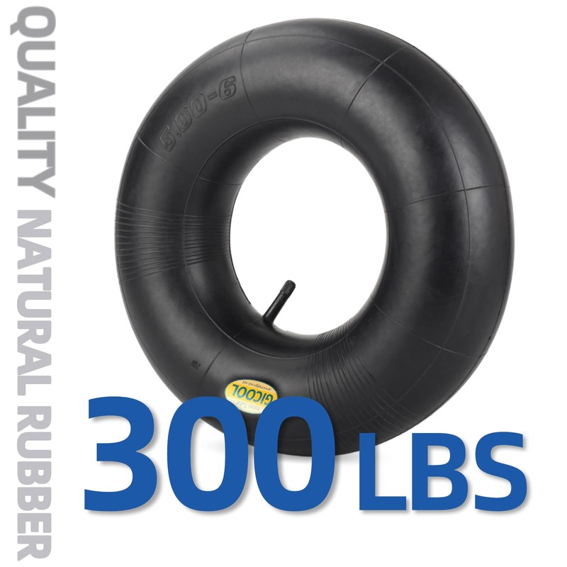 GICOOL 13x6.50-6 Inner Tube, 2 Pack with TR-13 Valve Stem,