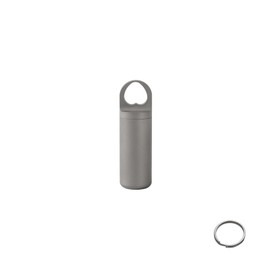 Portable Pill Box Organiser Heart-shaped with Key Chain Ring, Cute Daily Pill Case Container for Pocket Purse, Waterproof Pill Carrier Holder for Outdoor Camping Traveling (Sandblasted-S)