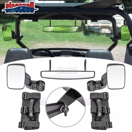 SI Rear Side+Center Mirrors Set For John Deere Gator HPX 625I 825I 860I 855D XUV