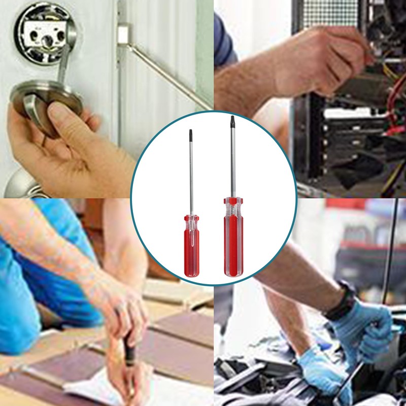 bociloy 4Pcs Magnetic Torx Screwdrivers Set with Comfortable Handle, Security