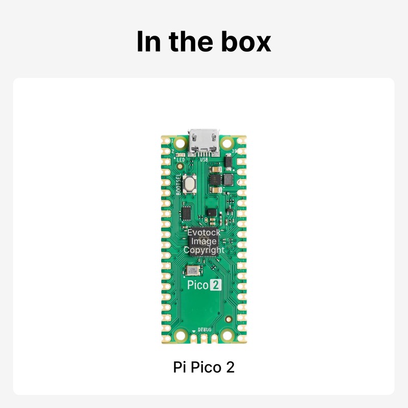 Pi Pico 2 RP2350 Microcontroller Board - Dual-Core ARM &