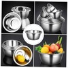 COLLBATH 1pc Stainless Steel Mixing Bowl Practical Egg Beating Pan