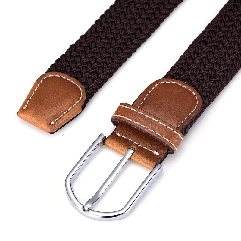 Fabric Belt Stretch Braided and Elastic Belt for Men and