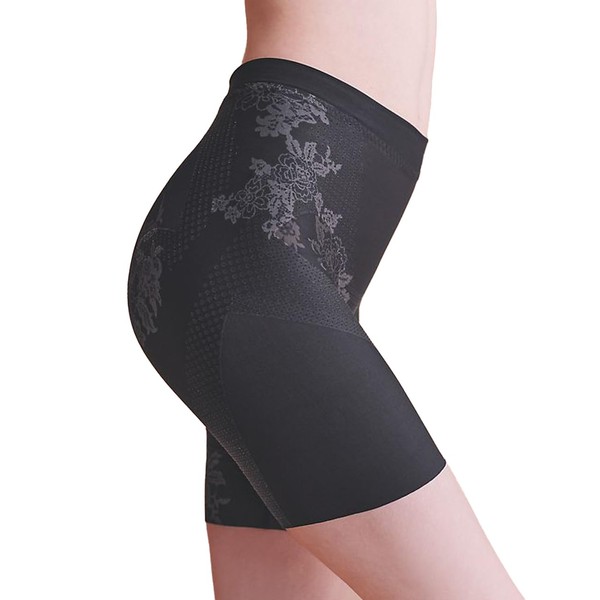 Peach John Nice Buddy First Girdle (Compression, Thin Material, Tummy Tightening, Butt Lifting, Leg Lengthening, Supportive, No Tightening Feeling), Black