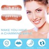 QincLing 2 Pairs of False Teeth Veneers, Temporary Teeth, Artificial