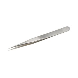 Aven 18043USA Pattern 1 Straight Fine Precision Tweezer, Stainless Steel, 4-3/4" Length, 3 Star Grade