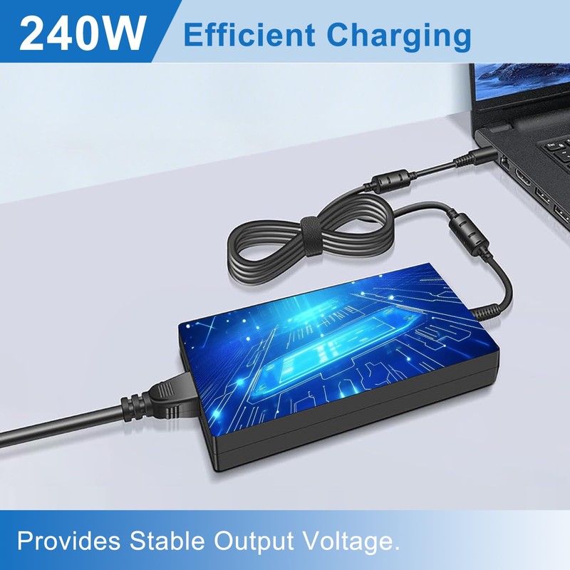 240W USB Tip Laptop Charger for MSI GE76 GE66 Raider