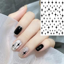 10 Nail Parts, Nail Seal, Nail Seal, Star Nail Sticker, Nail Sticker, Nail Sticker, Glitter Star, Heart, Nail Decoration, Nail Art Design, 3D Dimensional, Elegant, Nail Decoration, Nail Decoration,
