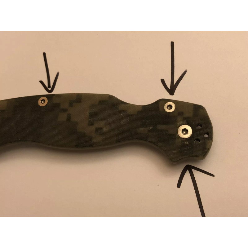 TORX Replacement Scale & Pivot Screws for Spyderco Paramilitary 2