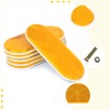 WUSHIXAN 10 Pack Oval Reflectors Yellow Self Adhesive Or Drill