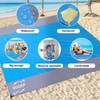 OUGEP Beach Blanket Sandproof, Large Picnic Blanket Waterproof for 6-10
