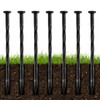 50Pcs 8-Inch Plastic Landscape Edging Spikes, Spiral Anchoring Nails for