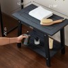 Large HDPS Shower Stool, Shower Bench for Inside Shower to