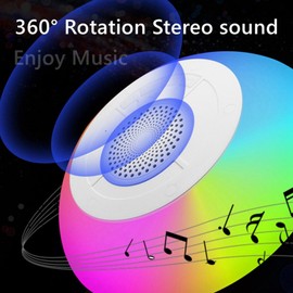 Pool Speaker with Lights, BT Portable Speaker IPX7 Waterproof Hot Tub Speaker, Built in Mic Stereo Hands Pool Floating Speaker RGB Lights for Shower Home Outdoor