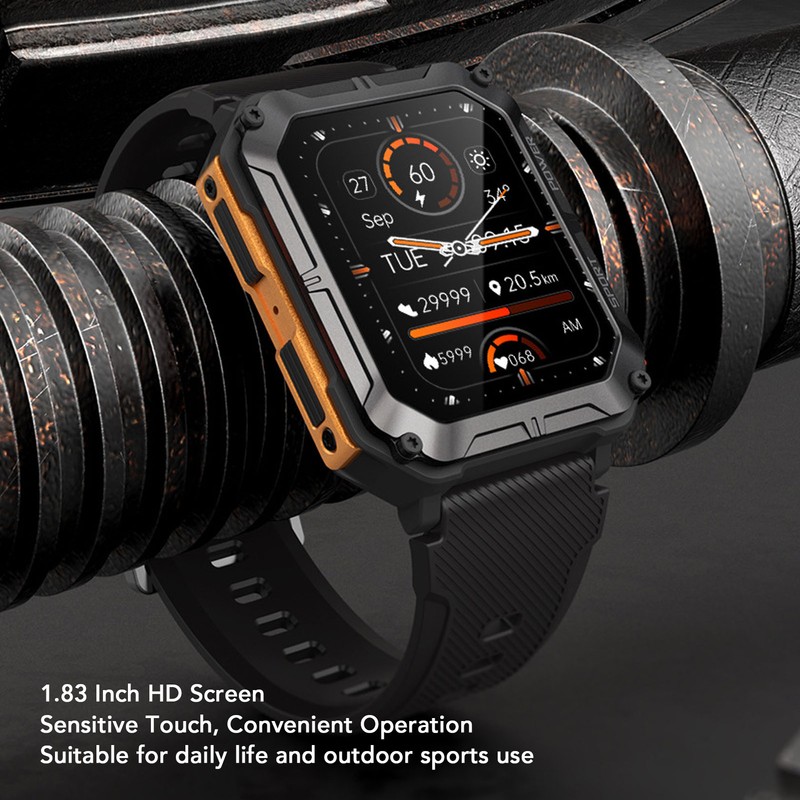Intelligent Watch IP68 Waterproof Dustproof Bluetooth Call Smartwatch 1.83 Inch