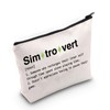 TSOTMO Game Gaming Gift Simtrovert Definition Makeup Bag for Game