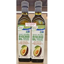 Simply Nature NON-GMO 100% Pure Avocado Oil Expeller Pressed 17fl oz (2 Bottles)