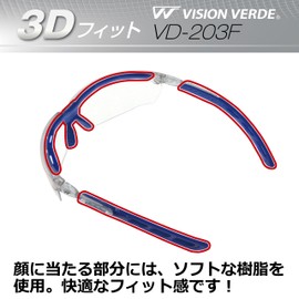 [ミドリ安全] ビジョンベルデ 保護めがね VD-203F (両面曇り止め)