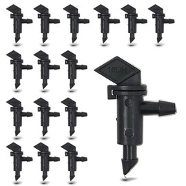 50 Pack 4GPH Professional Grade Drip Emitter Garden Flag Irrigation Dripper - Fits Most Brands 1/4" Drip tubing (For Use With Rainbird, Raindrip, Etc.) (50pk 4 GALLON)