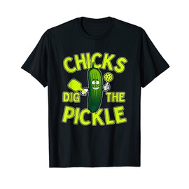 Pickle Chick Lustiger Pickleball T-Shirt