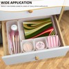 Lunhoo Set of 5 Drawer Organizer, Plastic Storage Bins for